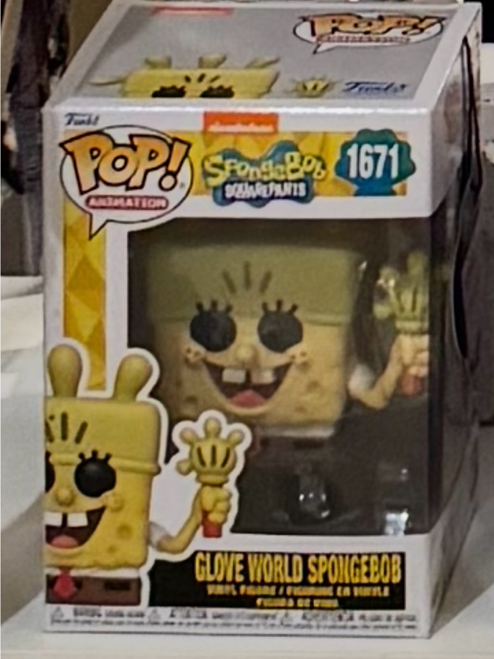 Funko Glove World SpongeBob Yellow and Black Vinyl Figure